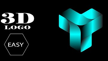Design 3D Modern Logo in Adobe Illustrator Tutorial For Beginners
