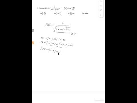 👉 “Domain of Function | Tricky Modulus Question 🔥”
