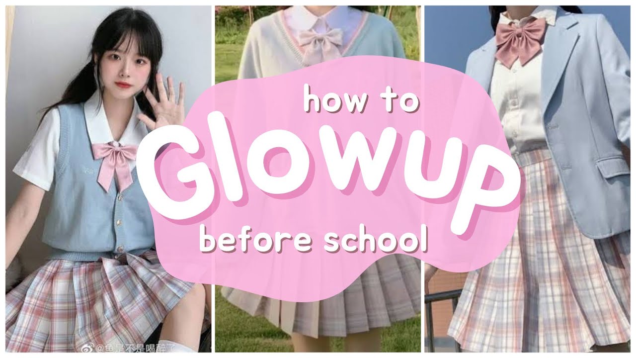 How to glow up before school 🤍 ( step by step guide)🤍 - YouTube