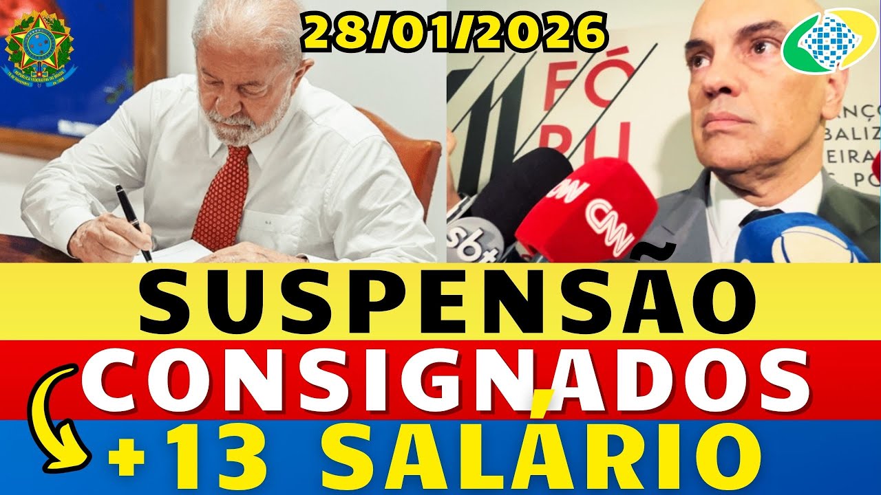 PRESIDENTE LULA CONFIRMA GRANDE MUDANÇA: 13 SALÁRIO INSS 2026 + SUSPENSÃO dos CONSIGNADOS