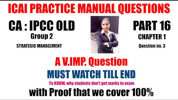 | ICAI PRACTICE MANUAL | CA IPCC | IPCC GROUP2 SM | CA FREE Lecture | #MANISHAGARGNOTESLECTURE