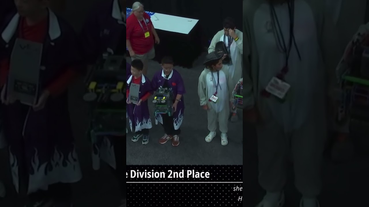 Receiving 2nd place in t￼he Engineering Division award! 