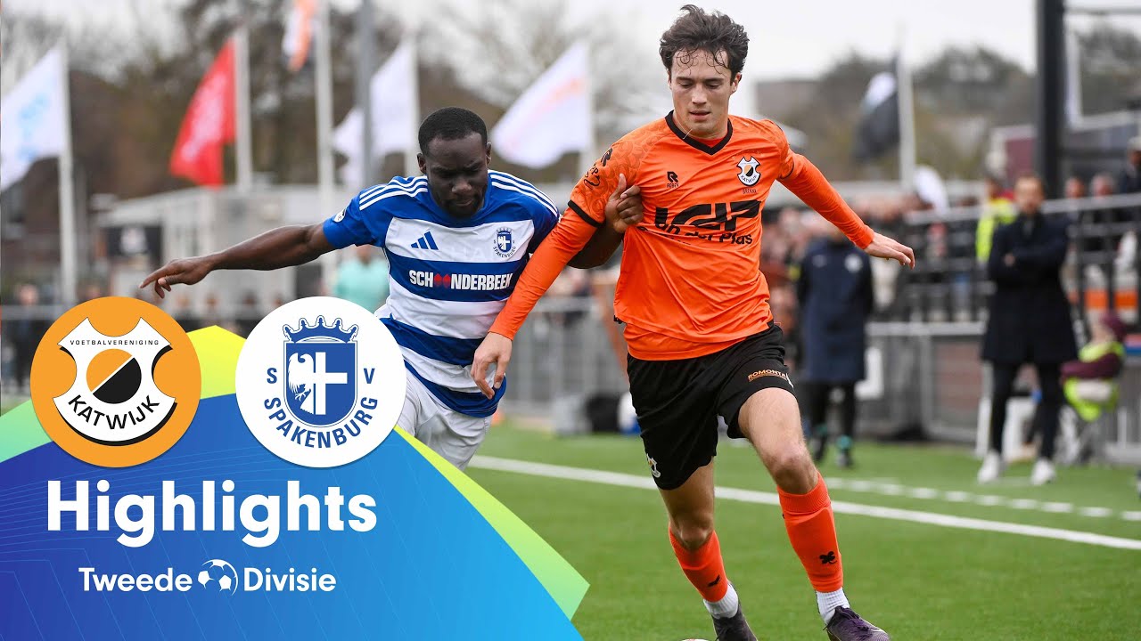 ⚔️ PRACHTIGE CLASH in KATWIJK | Highlights VV Katwijk - SV Spakenburg