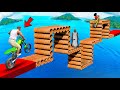 Franklin and shinchan tried impossible trapping pipe road parkour challenge gta 5