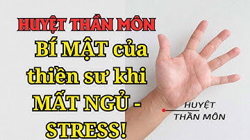 Huyệt thần môn - BÍ MẬT của thiền sư khi mất ngủ - stress !