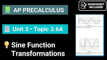 AP Precalculus Unit 3 Topic 3.6A Sinusoidal Function Transformations