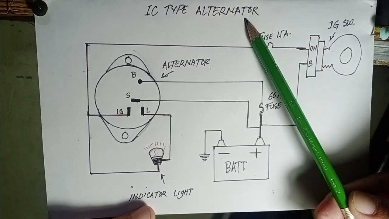 IC TYPE ALTERNATOR WIRING DIAGRAM - YouTube