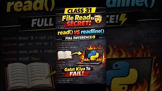 👉 Class 31 - 90% beginners ko read() aur readline() ka difference nahi pata 😳