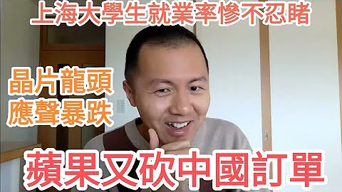 蘋果又砍中國訂單！涉及股票應聲暴跌！中國晶元龍頭跌慘！上海大學生就業率太差！30個人有20個考研！廣交會.中國經濟衰退.外資撤離.失業潮.半導體.晶片.內需衰竭. - 天天要聞