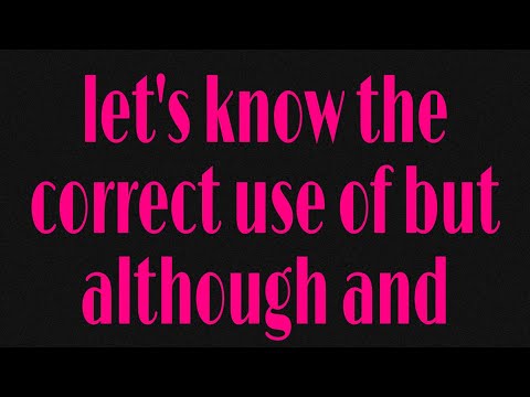 difference between but, although and however