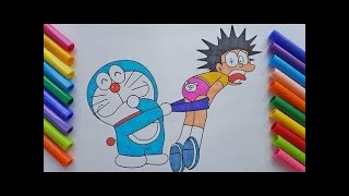 How to Draw and Coloring Pages | Doraemon games drop Nobita pants screenshot 1
