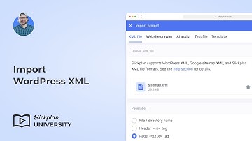 Import WordPress XML