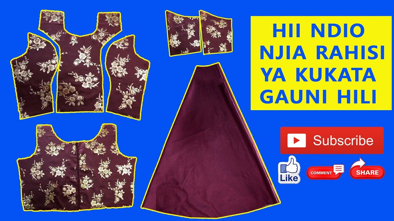 Jinsi ya kukata Gauni la mtu mzima