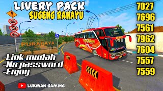 SHARE LIVERY PACK SUGENG RAHAYU TERBARU KUALITAS HD || LIVERY BUSSID TERBARU 2023