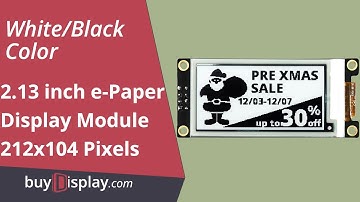 Black 2.13" inch e-Paper Display Module for Arduino,Raspberry Pi