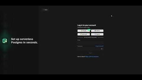Create Neon.tech PostgreSQL Database