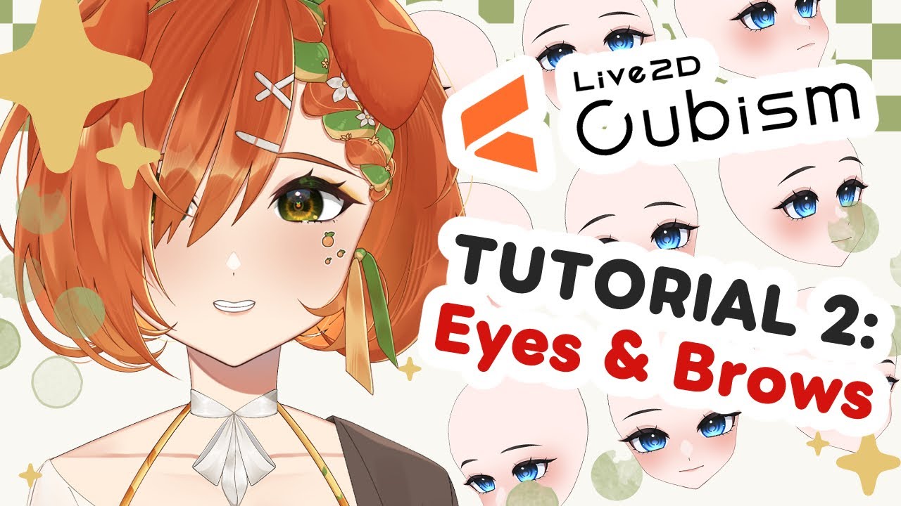 【Live2D Tutorial】Eyes and Brows #3 (FREE materials provided)【waomeoVT 】