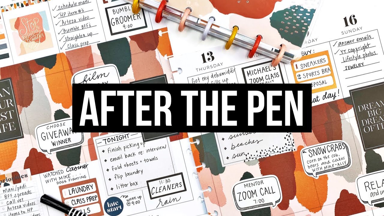 Plan With Me After The Pen // Watch Me Write in My Big Happy Planner! // August 10-16, 2020