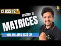 MATRICES | LECTURE 11 | CLASS 12TH | NEW SYLLABUS 2025-26 by SARVAT SIR #hsc #education