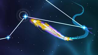 Juego para Gatos para jugar con un ¡DRAGÓN volando por el espacio! screenshot 1