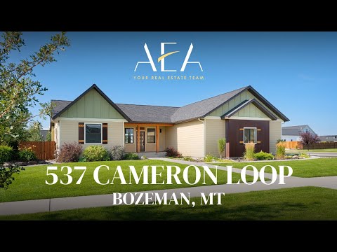 537 Cameron Loop, Bozeman, MT home video tour