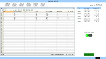 Siemens WinCC Shedule Recipe Demo