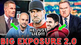 LIES EXPOSED! Arsenal AGENDA STINKS🤢 Pep Guardiola EMBARRASSES Carragher😳 Klopp LIED🤥