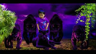 PS touch Black Panther Photo Editing with Little Boy screenshot 1