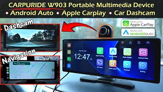 CARPURIDE W903 | Wide Screen Dash Camera & Android Auto / Apply CarPlay