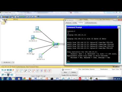 Video 4: VLAN Tutorial 2 - Communication across VLANs using a Router; Multiple Cables