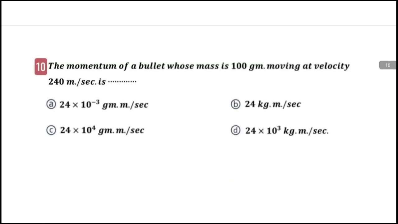 Dynamics (senior 3 ) session 3 ( momentum & 1 st law )