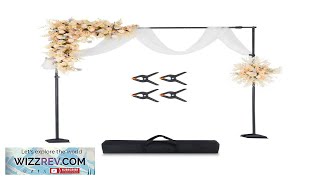 VEVOR Backdrop Stand 8.5 x 10 ft Adjustable Photo Backdrop Stand Kit