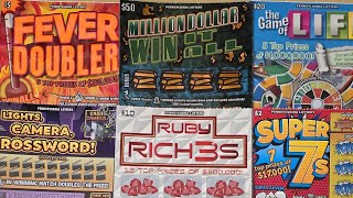 $280 OF NEW JUNE 2026 (PART 2) PENNSYLVANIA LOTTERY SCRATCH OFF TICKETS! $50 $20 $10 $5 $3 & $2 WINS