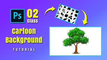 Background Design For Cartoon Animation In Photoshop | Class 02 #photoshop #cartoon #background