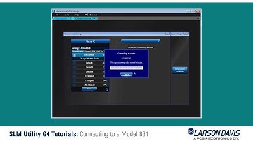 Sound Level Meter Utility-G4 Software: Connecting To Model 831