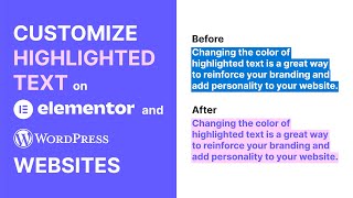 How to Change the Colors of Selected / Highlighted Text in WordPress and Elementor Without a Plugin
