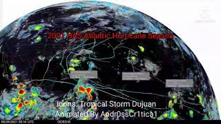2001 HAS Atlantic Hurricane Season Animation