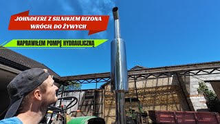 NAPRAWIŁEM JOHNDEERA Z SILNIKIEM BIZONA-NAPRAWA POMPY HYDRAULICZNEJ