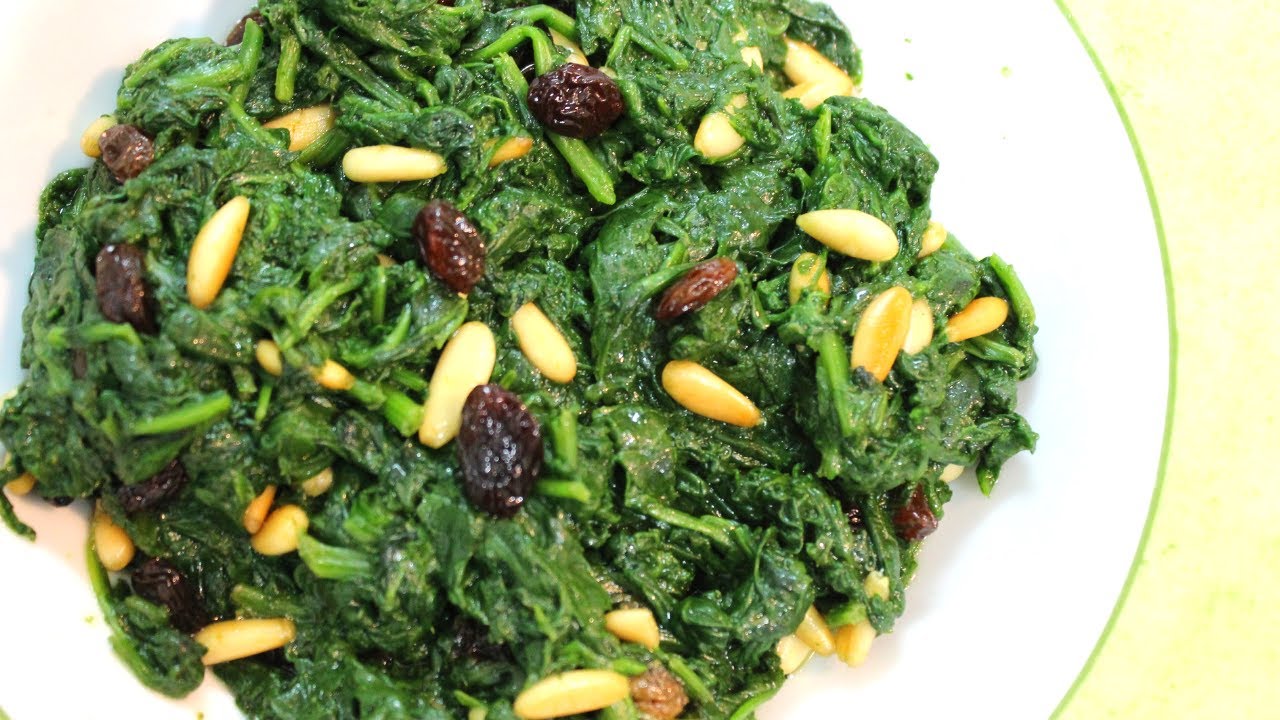 Espinacs a la Catalana