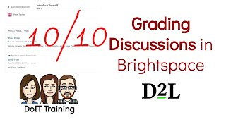 Brightspace: Grading Discussions