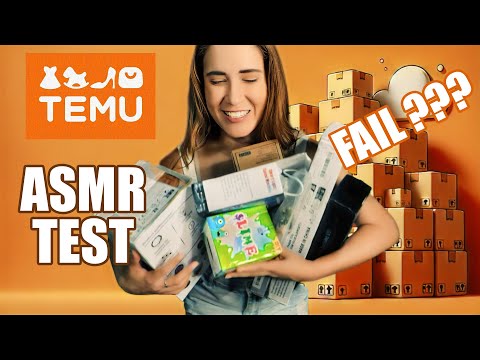 ASMR UNBOXING - I Tested €170 of TEMU Products, Was It Worth It? | Asmr Ita | Asmr with Sasha
