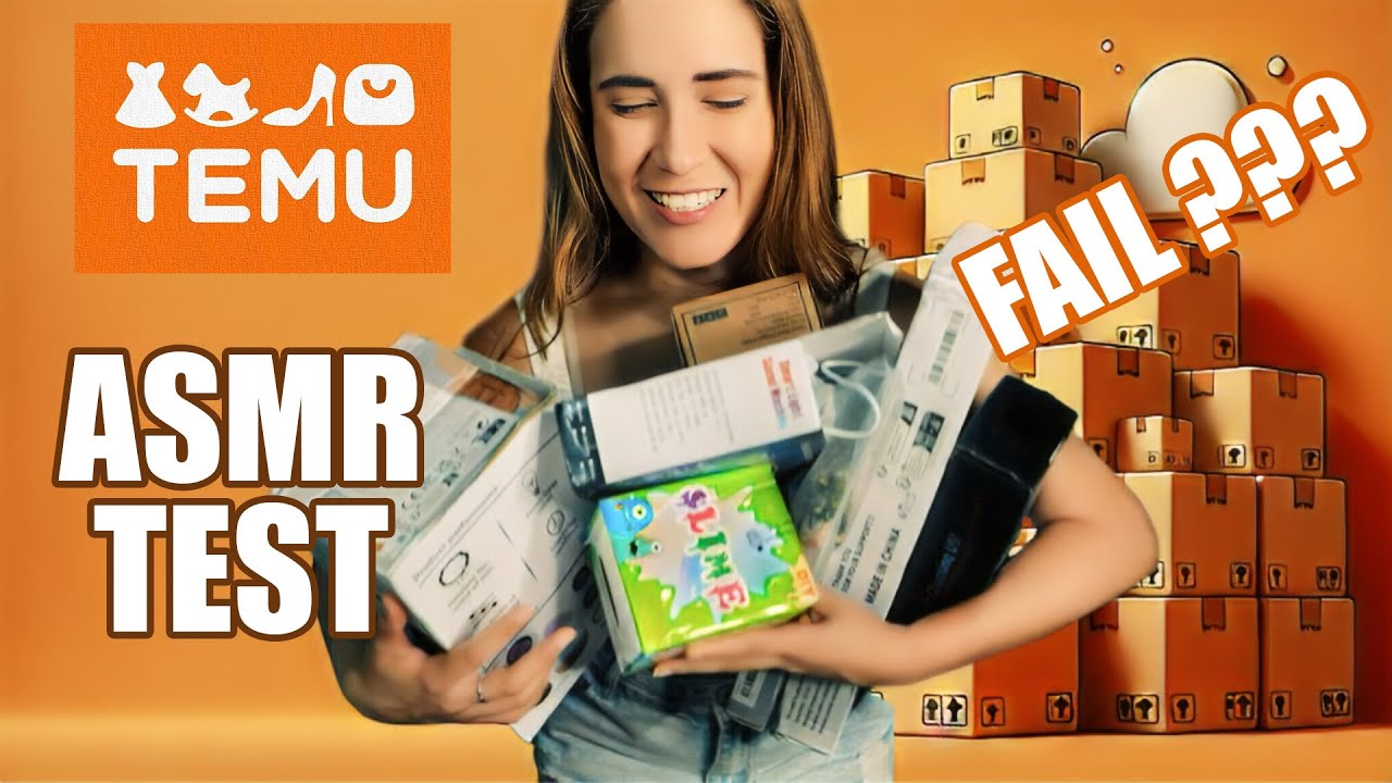ASMR UNBOXING - Ho Testato 170€ di prodotti TEMU, ne è valsa la pena?  | Asmr Ita | Asmr with Sasha