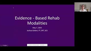 Evidence-Based Rehab Modalities | Fellow Online Lecture Series