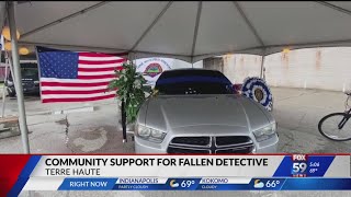Terre Haute community shows support for fallen detective