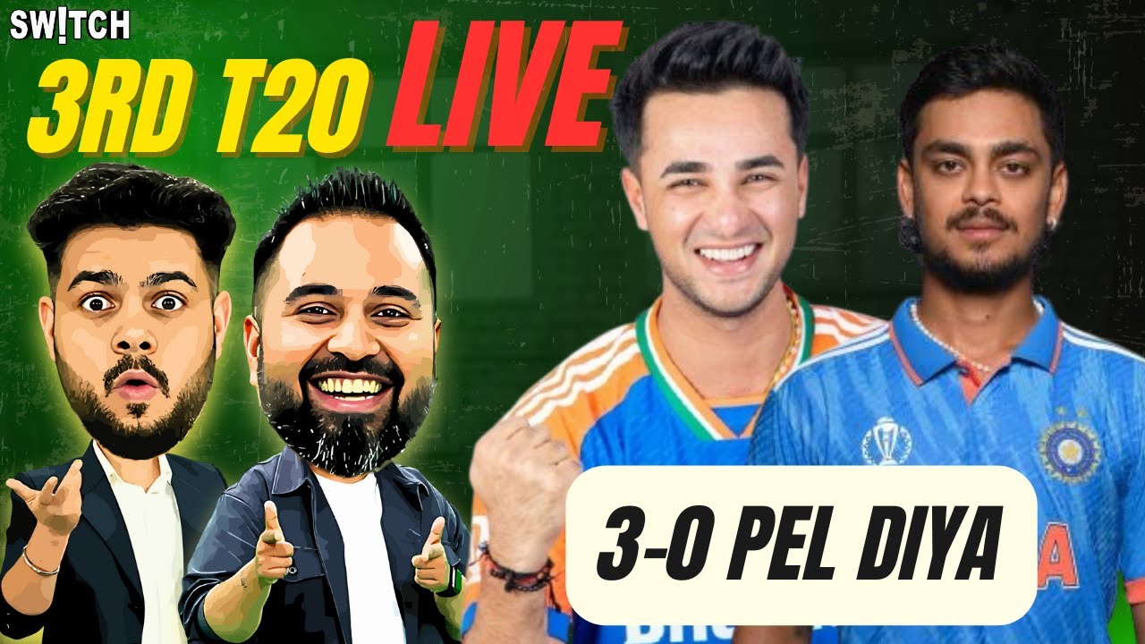 India Wins 3-0 | India Vs New Zealand 3rd T20 | Abhishek Sharma 50 of 14 | Sanju Samson Flop Again