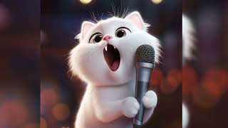 Cat drinks Milk and gets Strength to Sing #aicat #catsong #meowmeow #catsound #catlovers #catsinging