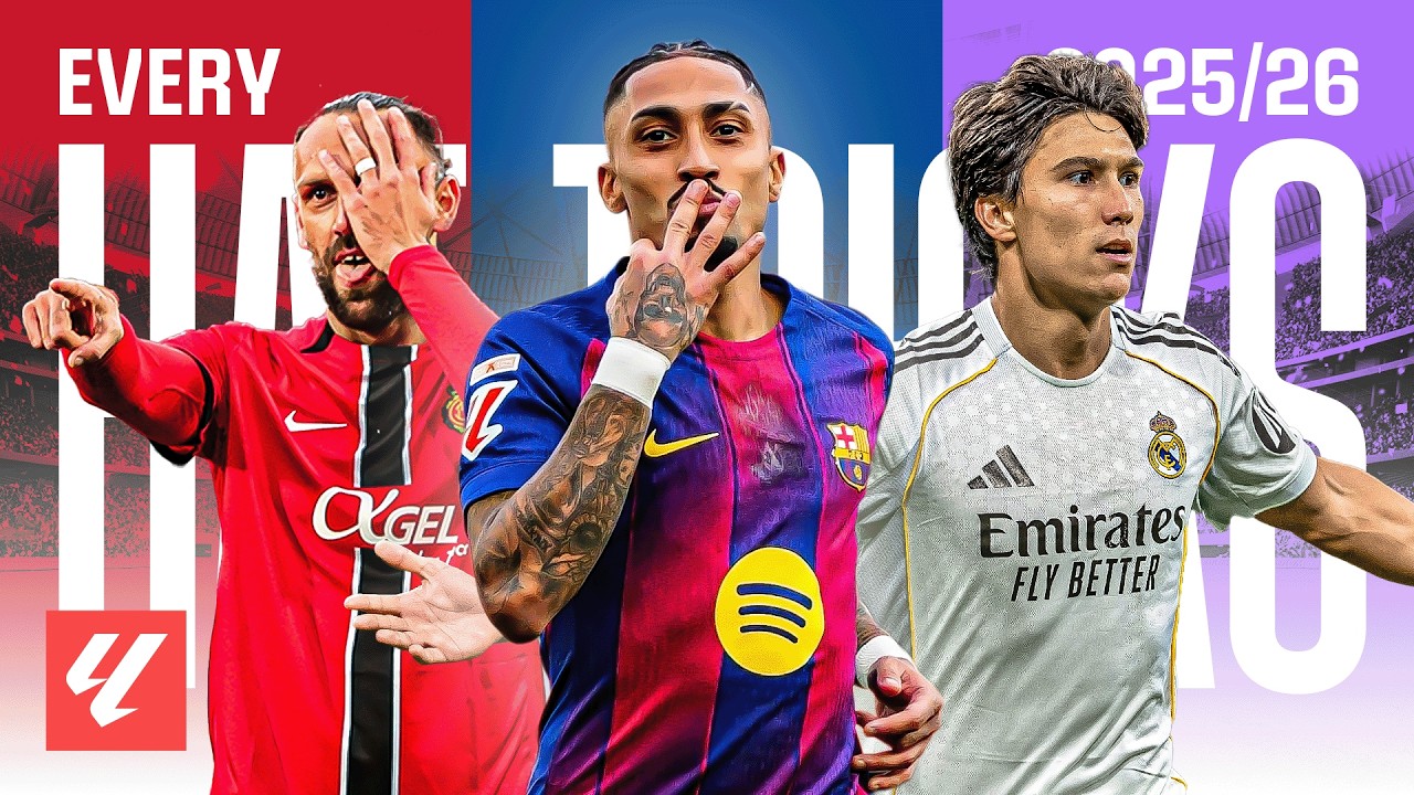 ¡TODOS los HAT-TRICKS de LALIGA 2025/26! 🎩⚽