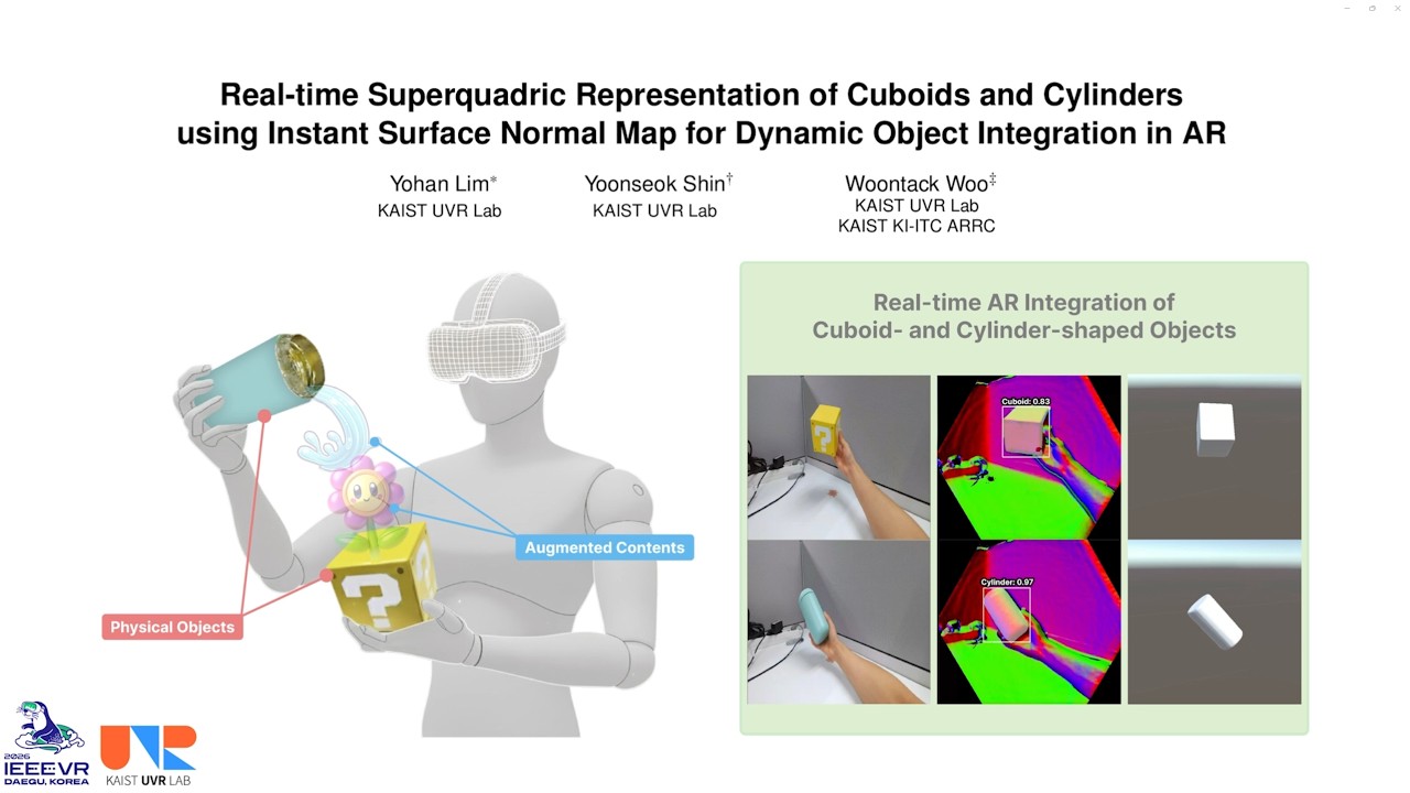 IEEE VR 2026 Poster - Real-time Superquadric Representation of Cuboids and Cylinders