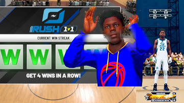 NBA 2K21 WINNING RUSH 1V1 WITH 80 OVERALL?!
