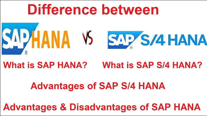 What is SAP HANA / What is SAP S/4 HANA & Difference between SAP HANA & SAP S/4 HANA  #SAPS4HANA